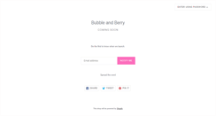 Desktop Screenshot of bubbleandberry.com