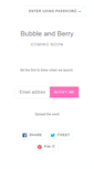 Mobile Screenshot of bubbleandberry.com